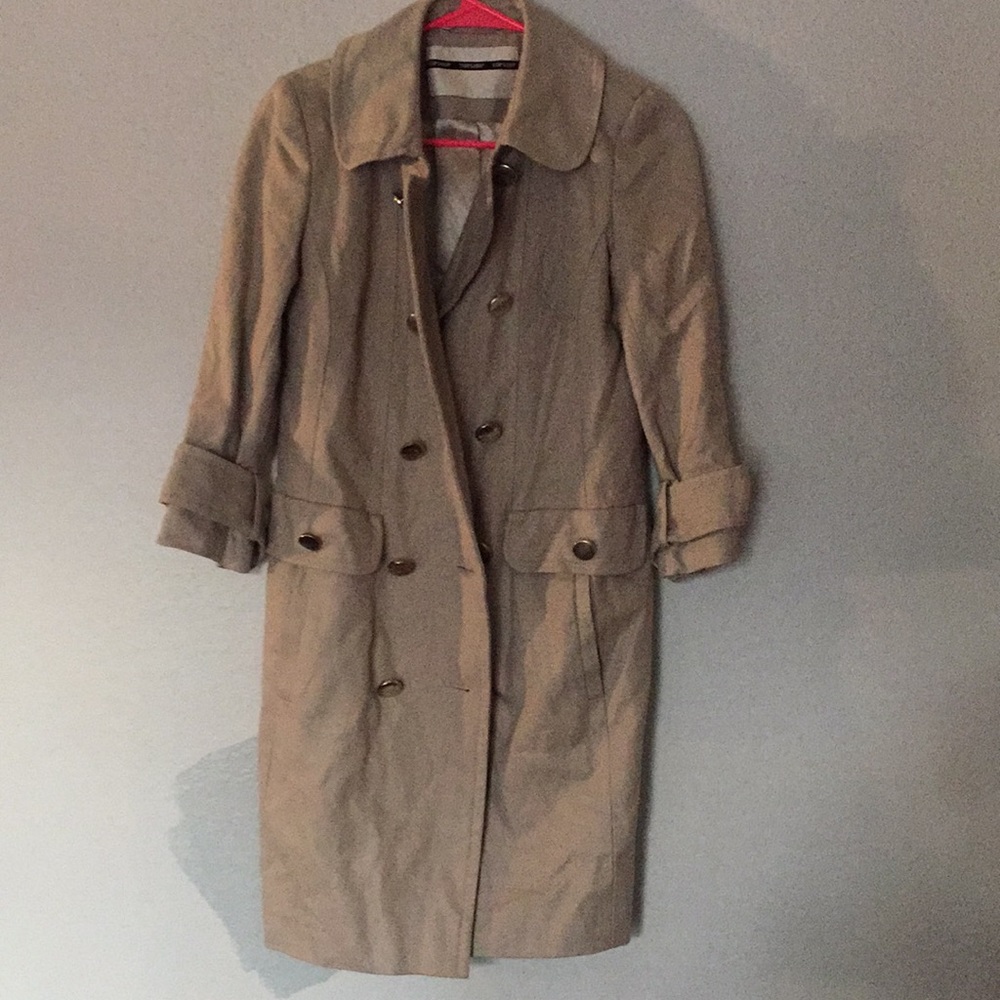 Top shop 8 pea coat cropped sleeves jacket